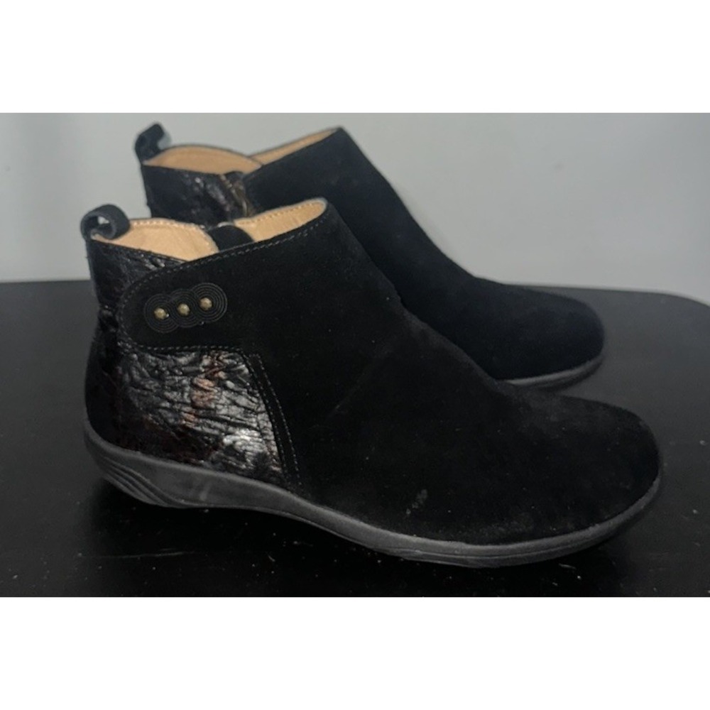 Halsa Womens Althea Suede Leather Ankle Booties  Boho Indie Size 10